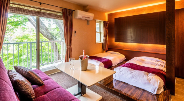 Двухместный номер Deluxe с балконом Karuizawa Hotel Soyokaze