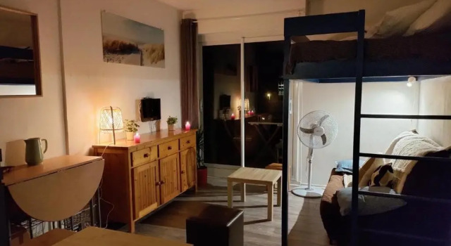 Студия studio à l'océan au dessus des pins (plage & commerces à pied)