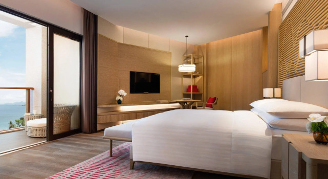 Двухместный номер Deluxe с видом на сад Shenzhen Marriott Hotel Golden Bay