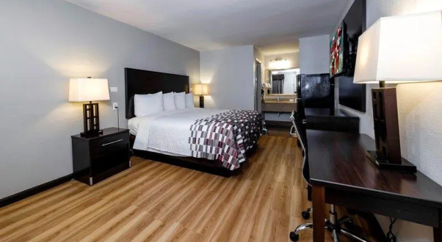Кровать в общем номере Red Roof Inn Arlington - Entertainment District