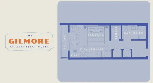 Двухместный номер Deluxe с балконом The Gilmore, an AvantStay Hotel
