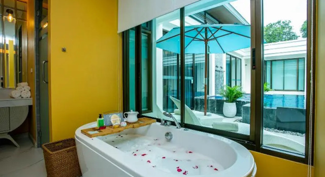 Вилла с 4 комнатами с балконом Phukalini Luxury Pool Villa & Onsen