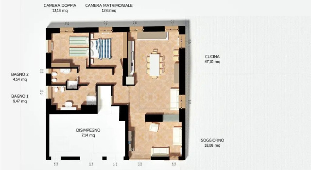 Апартаменты с 2 комнатами с видом на озеро Olea Dei Holiday Apartments