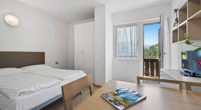 Апартаменты c 1 комнатой с балконом и с красивым видом из окна Residence Lagorai