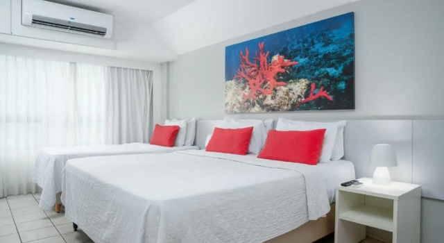 Трёхместный номер Standard с частичным видом на море Hotel Ponta Verde Maceió