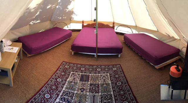 Bell Tent Glamping, Buchen Sie Campingplatz Southampton Hampshire