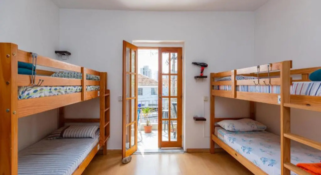 Кровать в общем номере Hostel Casa Azul