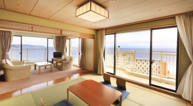 Номер Standard с видом на океан Kamogawa Grand Tower