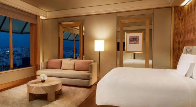 Двухместный номер Deluxe с видом на Kallang Precinct The Ritz-Carlton, Millenia Singapore