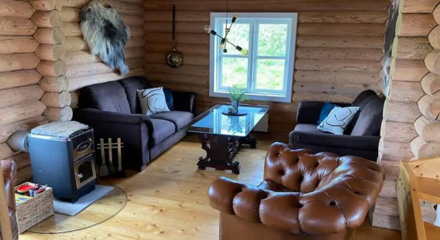 Beautiful cabin with amazing view over Akureyri