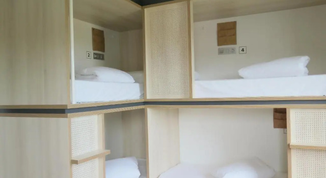 Кровать в общем номере Cats Hostel San Sebastian
