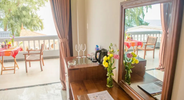 Двухместный номер Deluxe с балконом и рядом с пляжем Viva Beach Resort Mui Ne