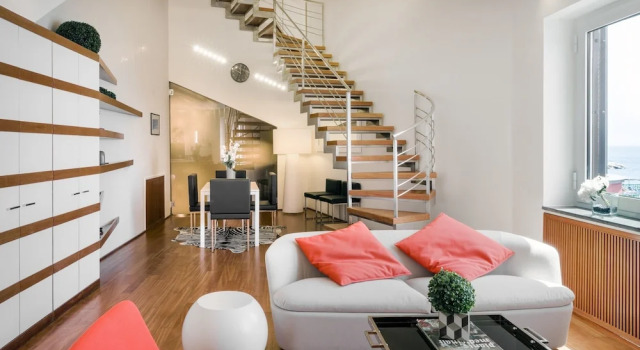Апартаменты с 2 комнатами с балконом и с видом на море LHP Suite Posillipo