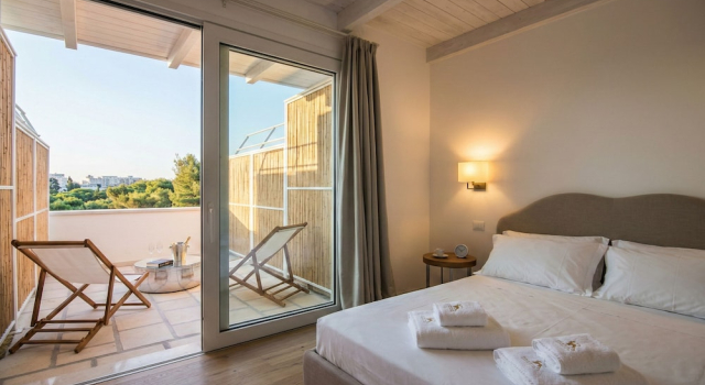 Двухместный номер Deluxe с видом на сад B&B Il Palazzotto di Luca Luxury Suites