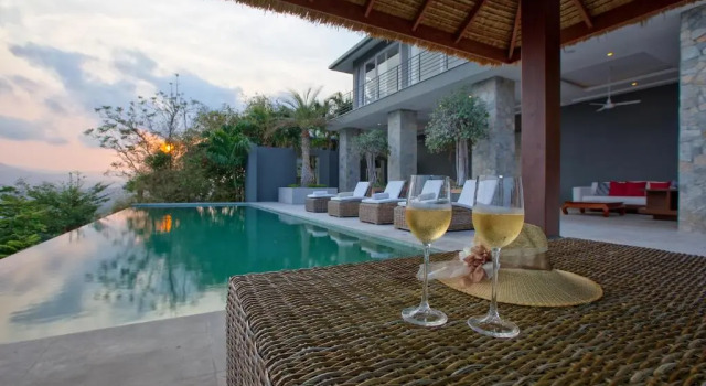 Вилла Villa Kohia, stunning sea views, breakfast, serviced daily, private dining service on request, North Chaweng