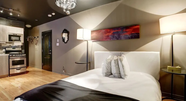 201 Studio Montréal Downtown Drummond Near Ritz, Забронировать Апартаменты/квартира Монреаль провинция Квебек, рядом с Museum of Contemporary Art