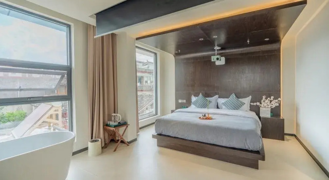 Двухместный номер Standard с балконом и с красивым видом из окна Gucheng district ying Xi ting Yu inn