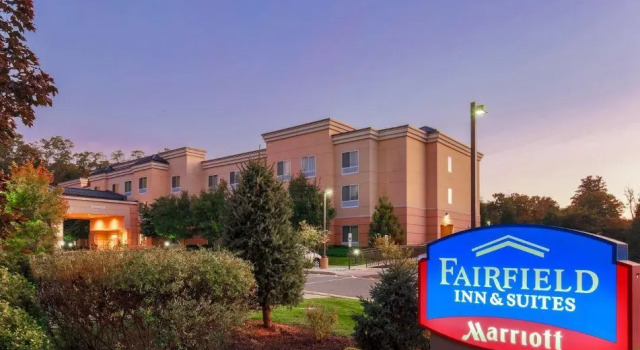 Кровать в общем номере Fairfield Inn & Suites Mahwah