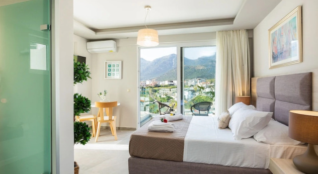 Double Studio with Sea and Mountain View in Akrogiali Luxury Aparthotel, Забронировать Отель Балион Центральный Крит