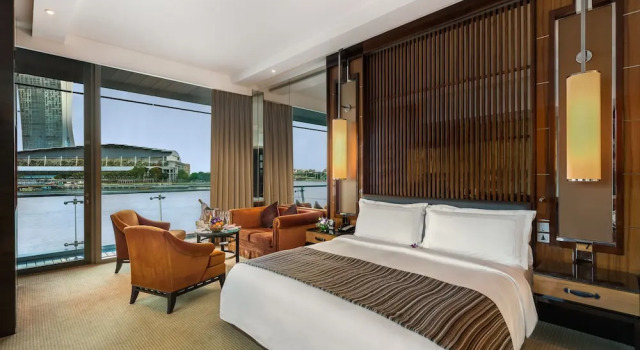 Двухместный номер с видом на залив The Fullerton Bay Hotel Singapore
