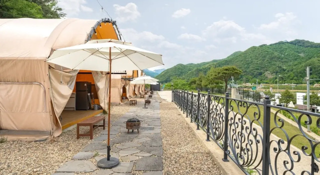 Тент c 1 комнатой Mungyeong The Most Glamping