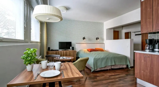 Студия Forenom Serviced Apartments Espoo Tapiola