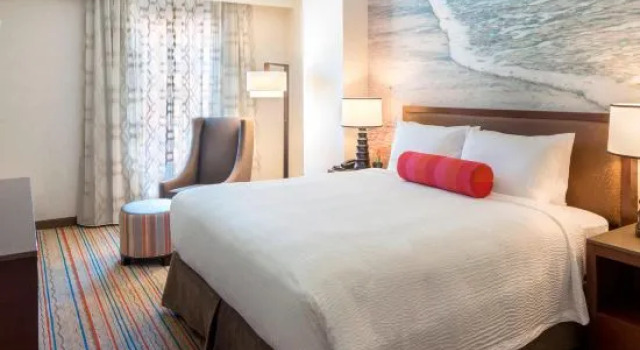 Двухместный люкс c 1 комнатой с видом на парк Courtyard by Marriott Anaheim Theme Park Entrance