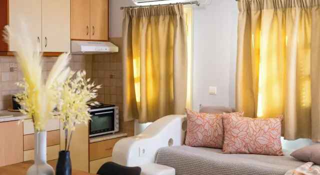 Апартаменты Deluxe с балконом Sahara Beach Apartments - Kastraki