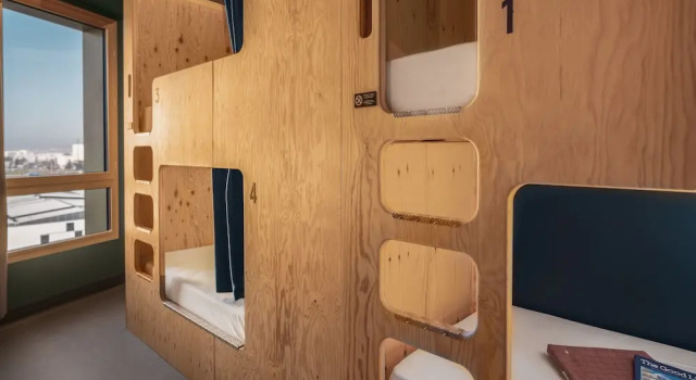 Кровать в общем номере Eklo Hotels Montpellier Centre Gare Saint-Roch