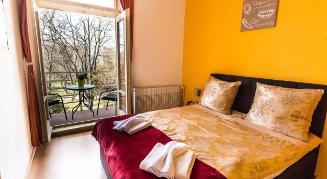 Standard Casal quarto varanda Penzion Alfa Poděbrady