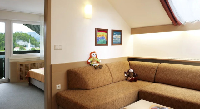 Семейный номер Standard с балконом и с видом на парк Garni Hotel Savica - Sava Hotels & Resorts