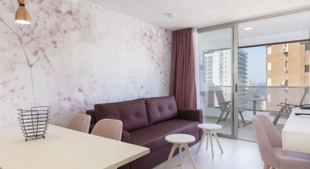 Апартаменты с 2 комнатами с балконом Aparthotel BCL Levante Beach