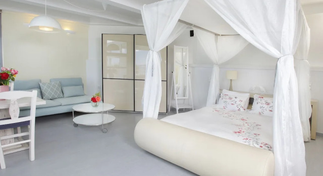 Люкс c 1 комнатой с видом на море Villa Paradise in Naxos