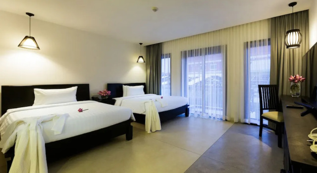 Четырёхместный номер Deluxe Aroma Angkor Boutique Hotel