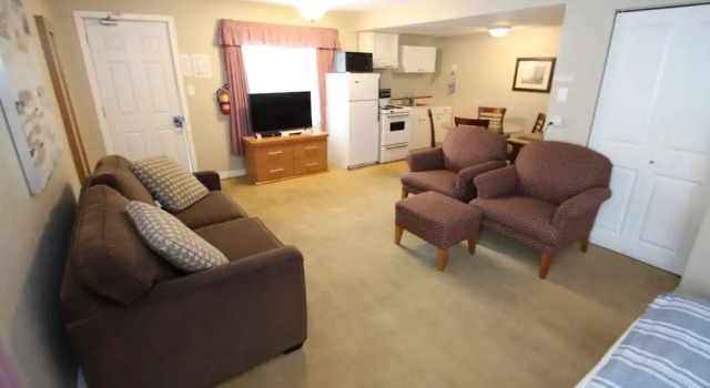 Четырёхместный семейный номер Standard c 1 комнатой Harrison Spa Motel