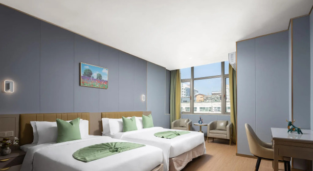 Семейный номер Deluxe с красивым видом из окна Отель Wenhao Seaview 