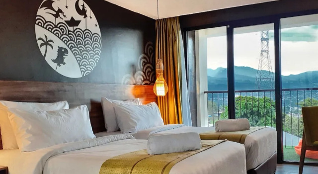Superior Casal quarto varanda The Batu Villas