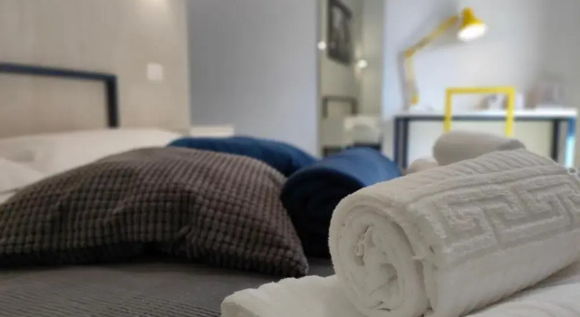 Standard Doppel Zimmer mit Balkon Central Rooms Matera