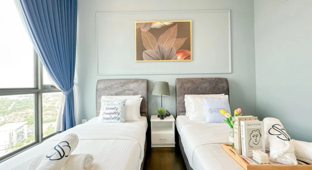Апартаменты Comfort с 3 комнатами с видом на город SKS Pavillion Residences - High Floor with Singapore View