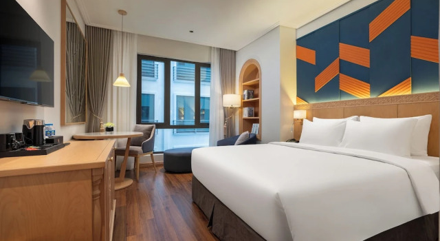 Двухместный номер Deluxe с видом на город Saigon Aroma Hotel