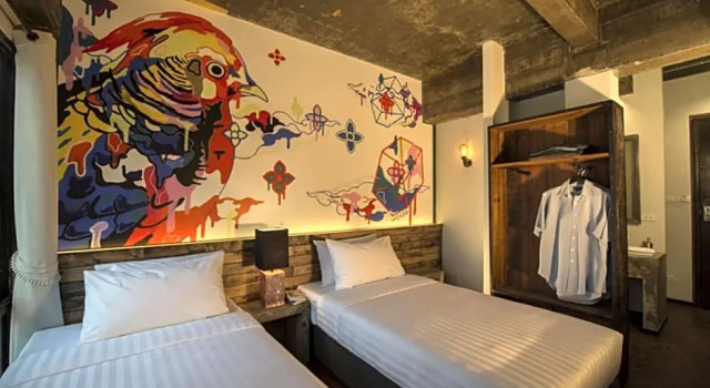 Двухместный номер Superior с видом на город Cacha Hotel Bangkok - Near BTS Ratchathewi & Siam