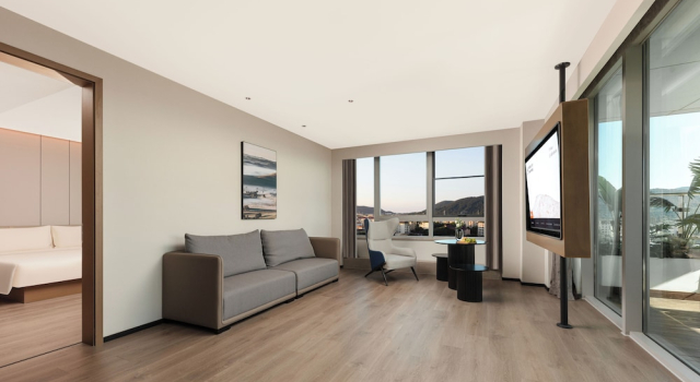 Люкс Premium с видом на город Atour Hotel Wuxi Nianhuawan Mashan Taihu Li Neighbourhood Center