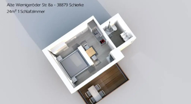 Студия Auszeit im Harz - Haus 2 Wohnung 5