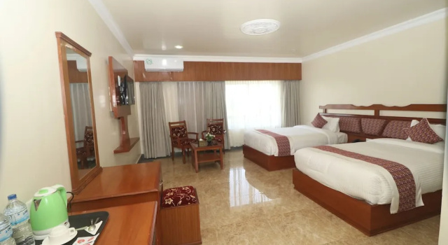 Двухместный номер Deluxe c 1 комнатой с видом на сад Hotel Earth Light, Chitwan National Park