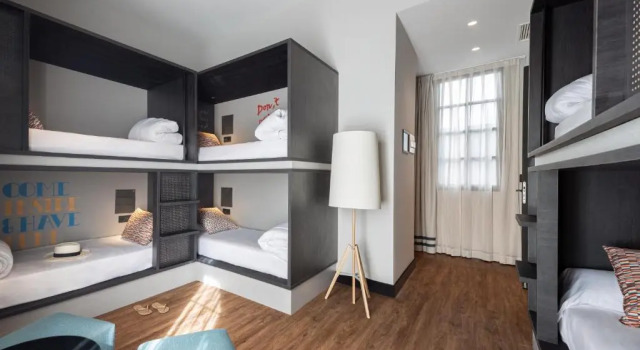 Кровать в общем номере TOC Hostel Malaga