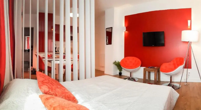 Studio rouge Ramblas Centre Toulouse