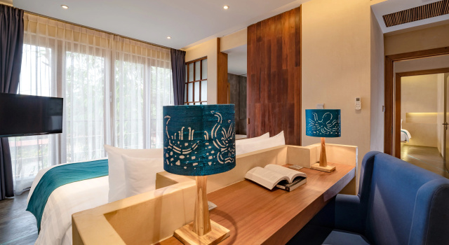 Семейный номер Standard с видом на бассейн Sakmut Boutique Hotel