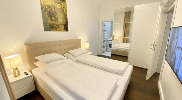 Двухместные семейные апартаменты с балконом и с видом на сад Steiner Residences Vienna Vorgartenstrasse