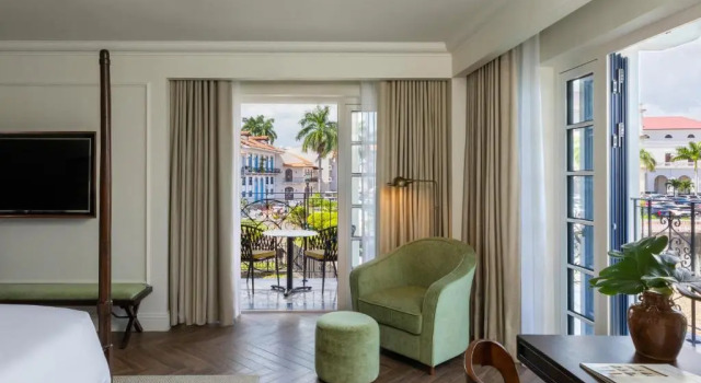 Двухместный люкс Prestige c 1 комнатой с балконом и oceanfront Sofitel Legend Casco Viejo, Panama City
