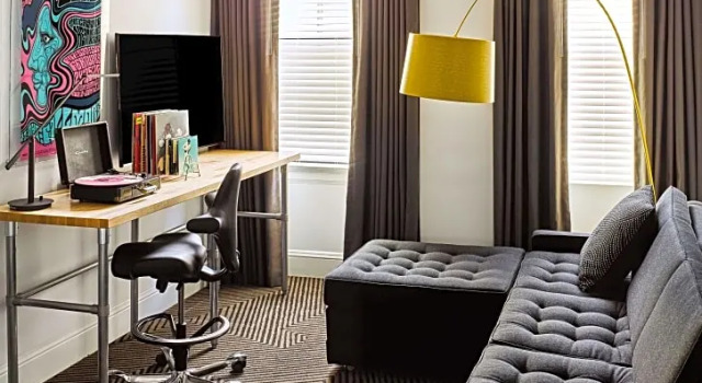 Четырёхместный люкс семейный Hotel Zeppelin San Francisco
